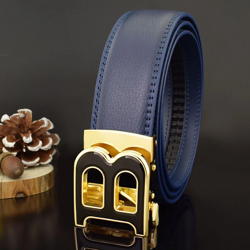 Blue gold buckle