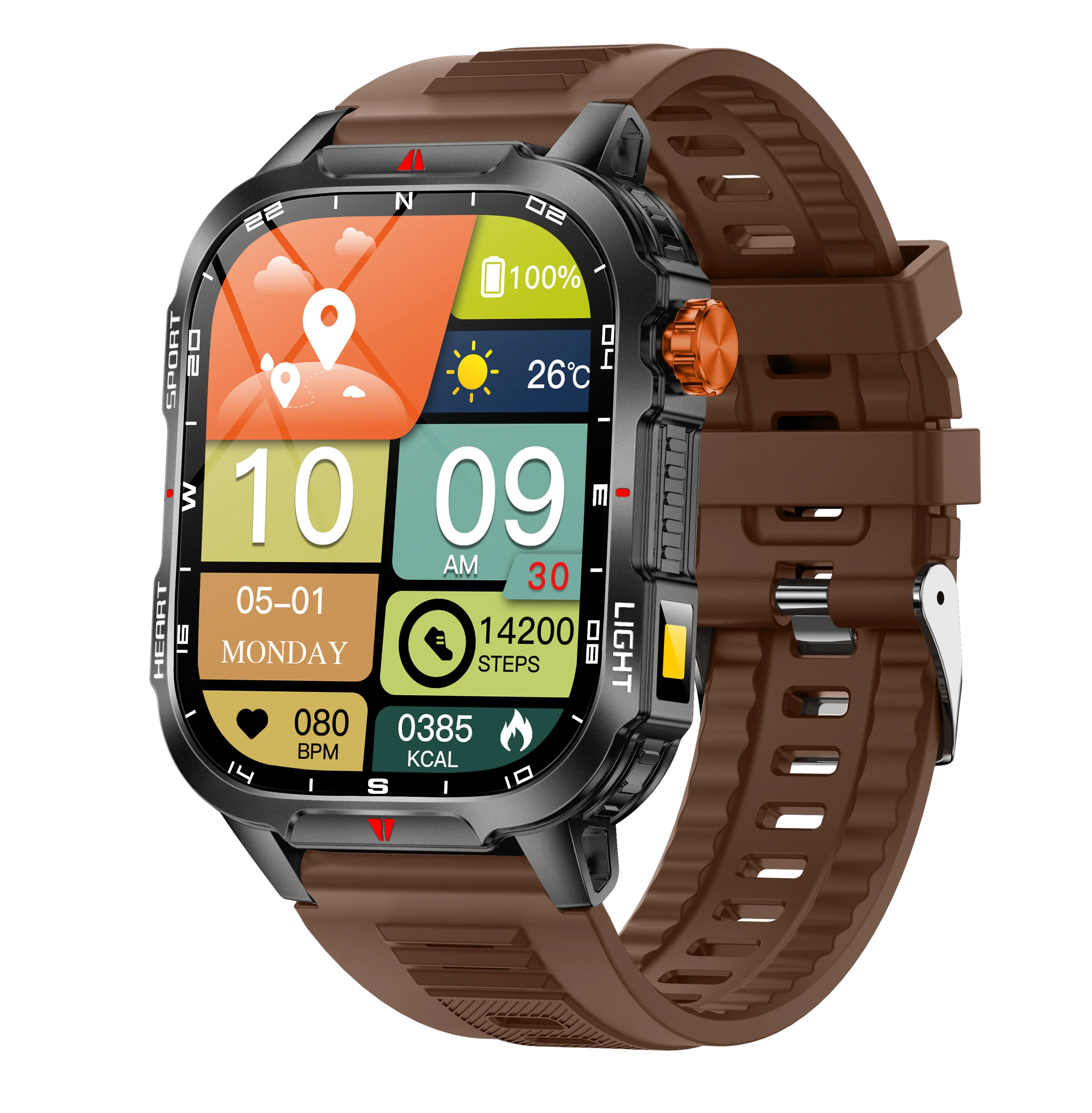 Advanced Smart Watch with Voice Assistant, 2.01 HD Display, Bluetooth Calling, Waterproof Design, Long-Lasting Battery, and Outdoor Sport Features