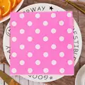 20pcs-33x33cm-pink