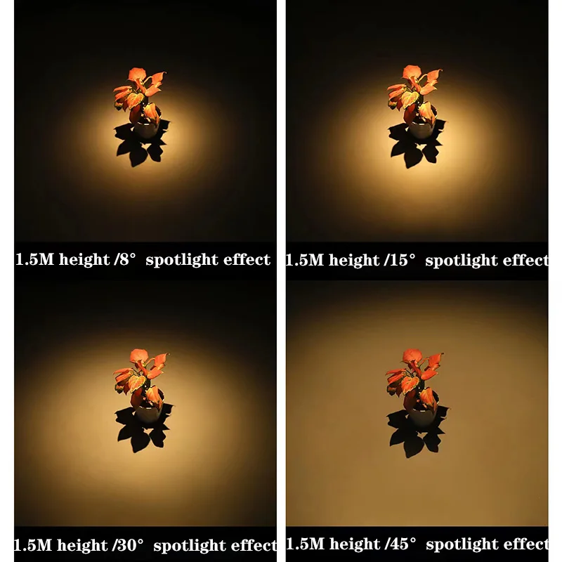 LED Adjustable Spotlight Store Restaurant Track light Small Angle COB Ceiling light 8°~60° Focusing Suitable for Cafe Museum 5