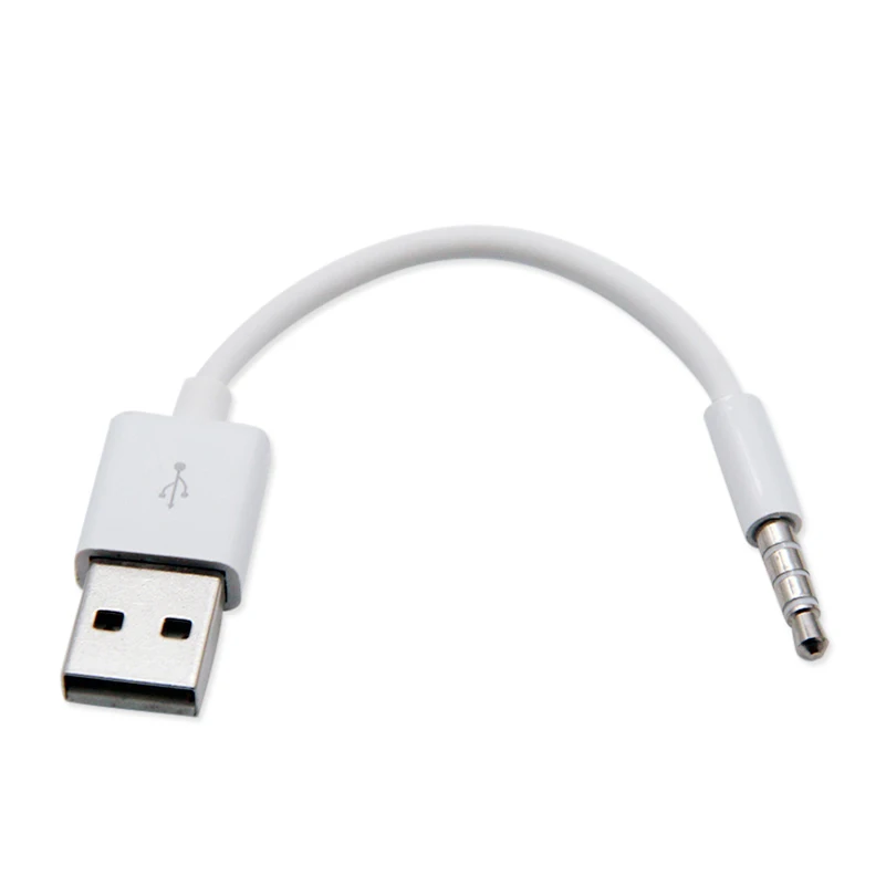 Cavo Di Ricarica Mp3 Jack Da 3.5Mm A Usb 2.0 Caricatore Di Sincronizzazione Dati Adattatore Audio Di Trasferimento Per Ipod Shuffle 3Rd 4Th 5Th 6Th 7T