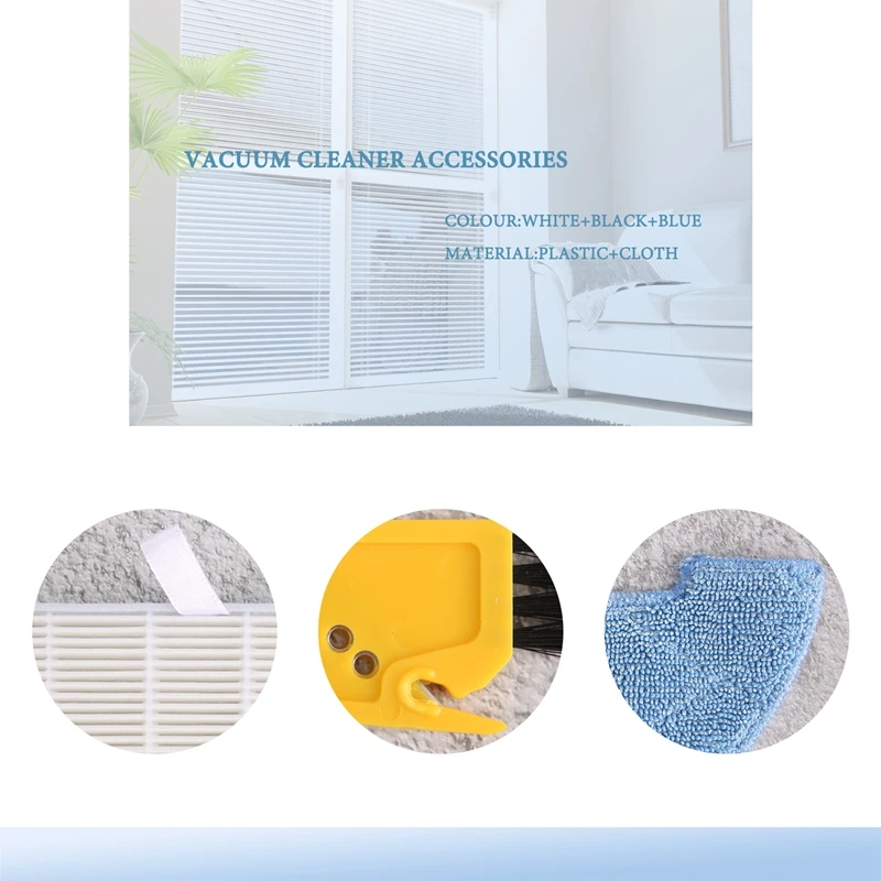 AT13 Replacement Filter Brush Wipe Spare Parts Accessory Set For ILIFE V80 V85 ZACO V80 V85 Robot Vacuum Cleaner