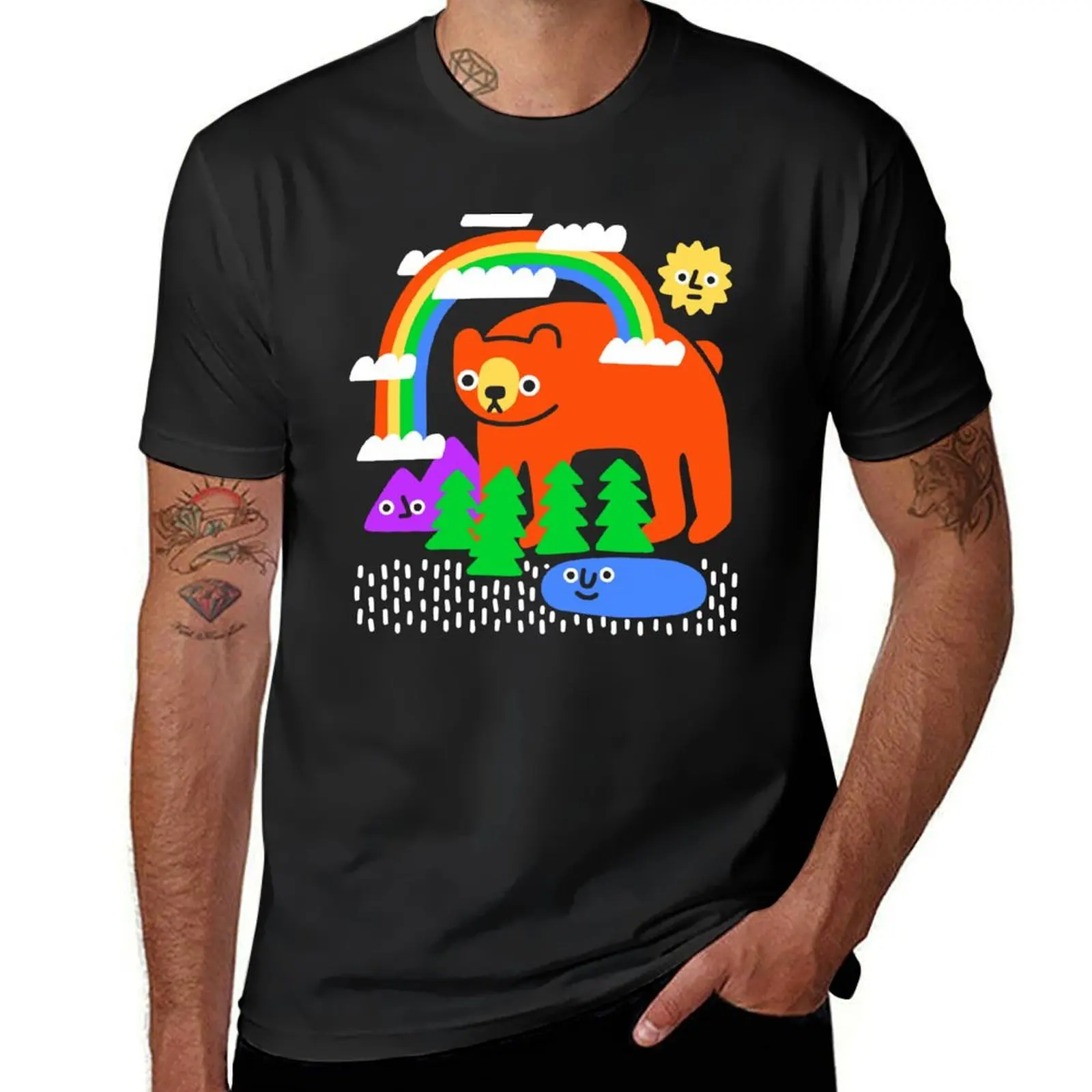 Funky Forest T-Shirt oversized quick drying clothes for men