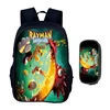 Cartoon Games Rayman Legends 2pcs Set Backpack Schoolbag Boys Girls Camping Backpack Pencil Case Pencil Bag Pencil Box 6