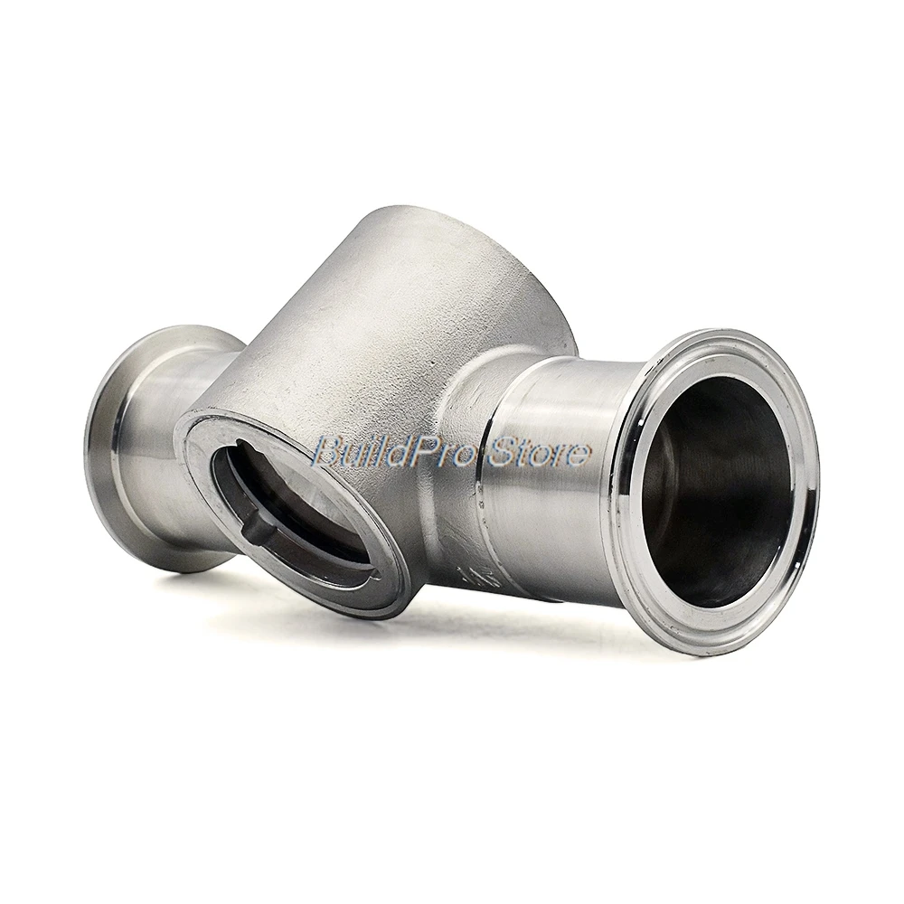 1.5"/2"304 Stainless Steel Window Flow Indicator with Impeller Observer,Three Clamp OD50.5-64mm, Flow Meter for Oil/Water/Liquid