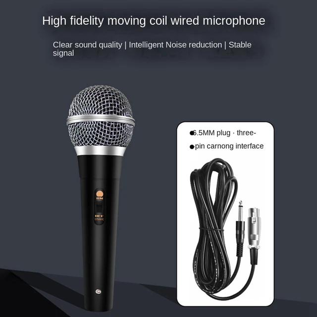 Best Karaoke Microphone With On And Off Switch Wired Karaoke Mic With  16.4ft XLR Cable Wired Microphone For Singing - Buy Best Karaoke Microphone  With On And Off Switch Wired Karaoke Mic