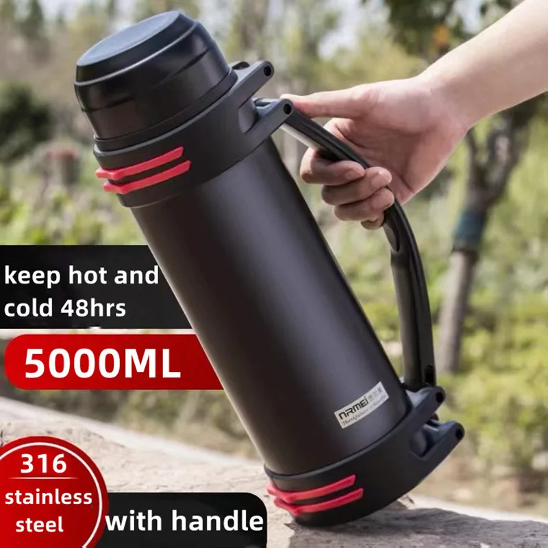 3l Stainless Steel Water Bottle - 3l Thermos Travel Portable Tea