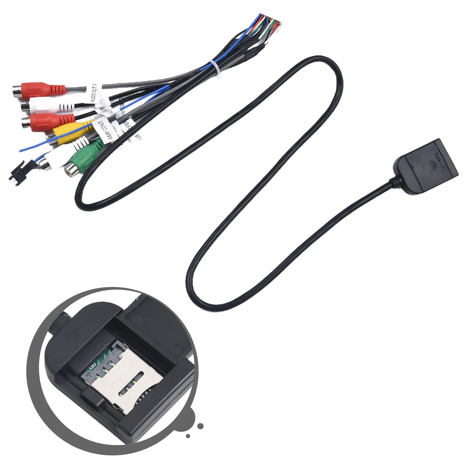 Radio Cooling Fan Interface Sim Card Slot Adapter 20pin Cable Connector For Car Radio Multimedia GPS radio adapter cable connector