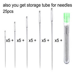 Premium Sewing & Crafting Needle Set - 25-Piece Collection for Leather, Yarn, and More (1Set 25PCS)