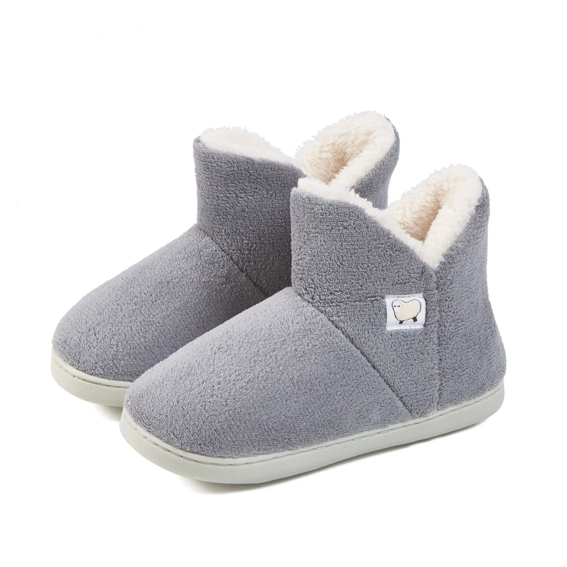 New Female 2023 Fall Winter Coral Fleece Cotton Boots Man Woman Snow Shoes Outdoor Indoor Men Women's Fur Shoe Warm House Boot 2