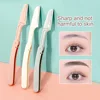 GECOMO 3 PCS Mixed Color Set of Foldable Eyebrow Trimmers Safe And Scratch-proof Eyebrow Razor For Novices 1