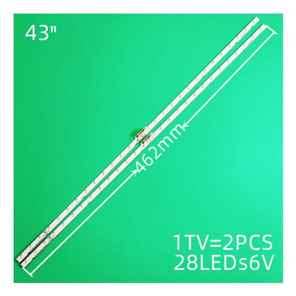 Светодиодная лента (2) для Samsung UE43NU7100U UE43NU7120U UE43NU7170U BN96-45954A UE43UN7020 UE43NU7400 UE43NU7100 UE43NU7120 UN43NU7100