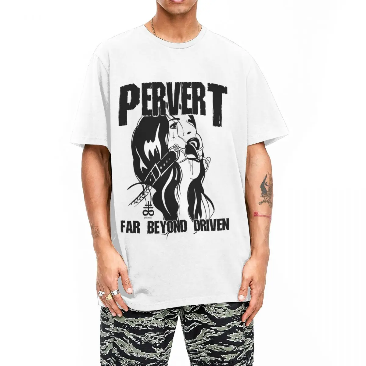 БДСМ Ballgag чокер мяч кляп влюбленные футболки товары для мужчин женщин 100% хлопок переворот далеко за руль футболка одежда