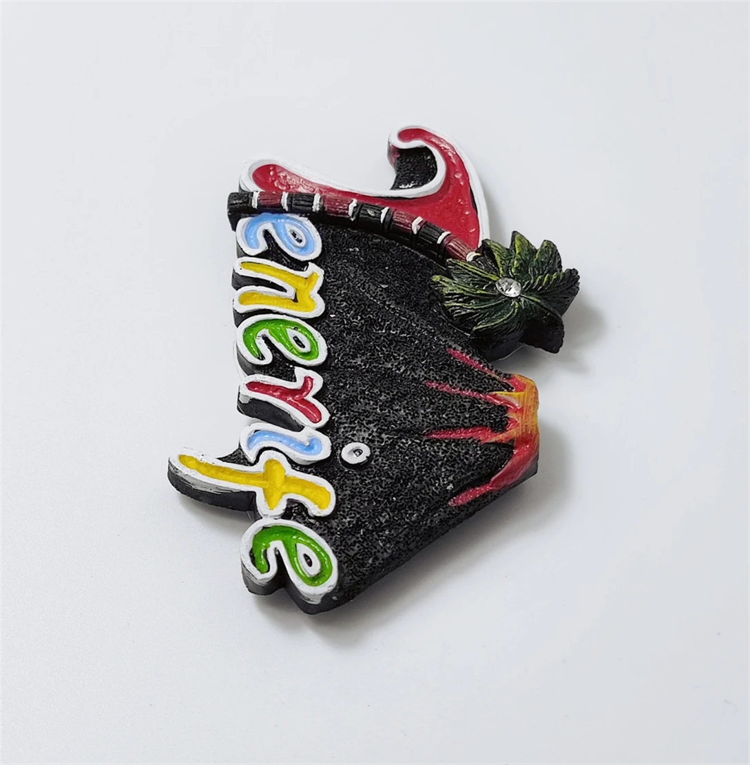 Tenerife Spain 3D Fridge Magnet Souvenir Gift Resin Handmade Tenerife Refrigerator Magnet Home Decoration Collection Magnetic Fridge Magnets Refrigerator Decor