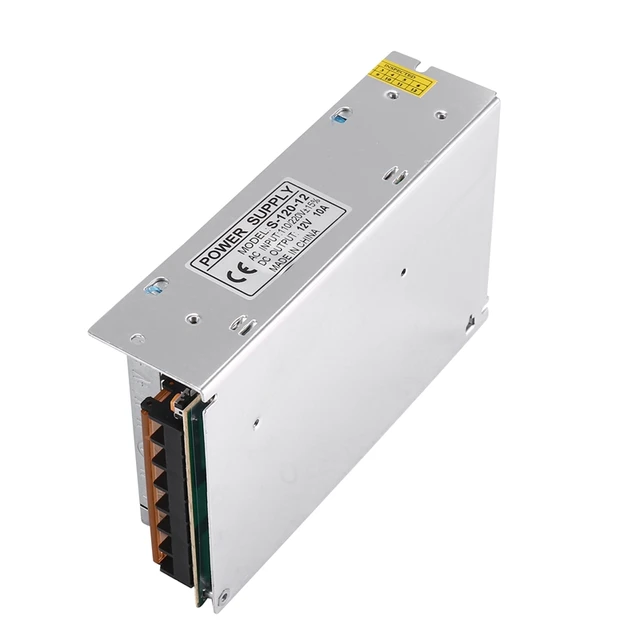 Dc 12V 10A 120W Alimentation à découpage Transformateur régulé / Sécurité  Conçu Aluminium Power Trans