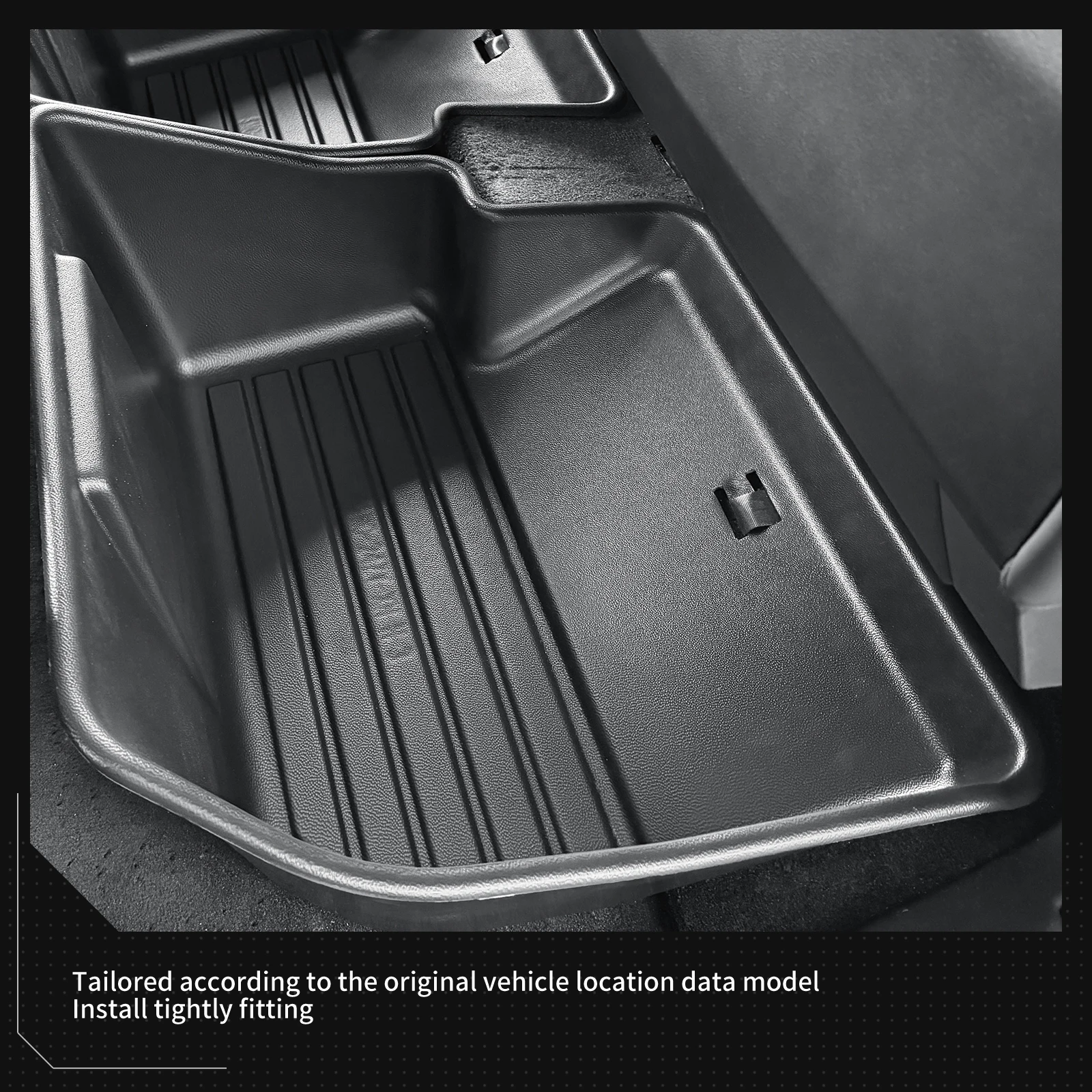 for Tesla Cybertruck 2024-2025 Under Seat Storage Box Car Interior Accessories Rear Seat Lower Box Case Organizer 3Pcs