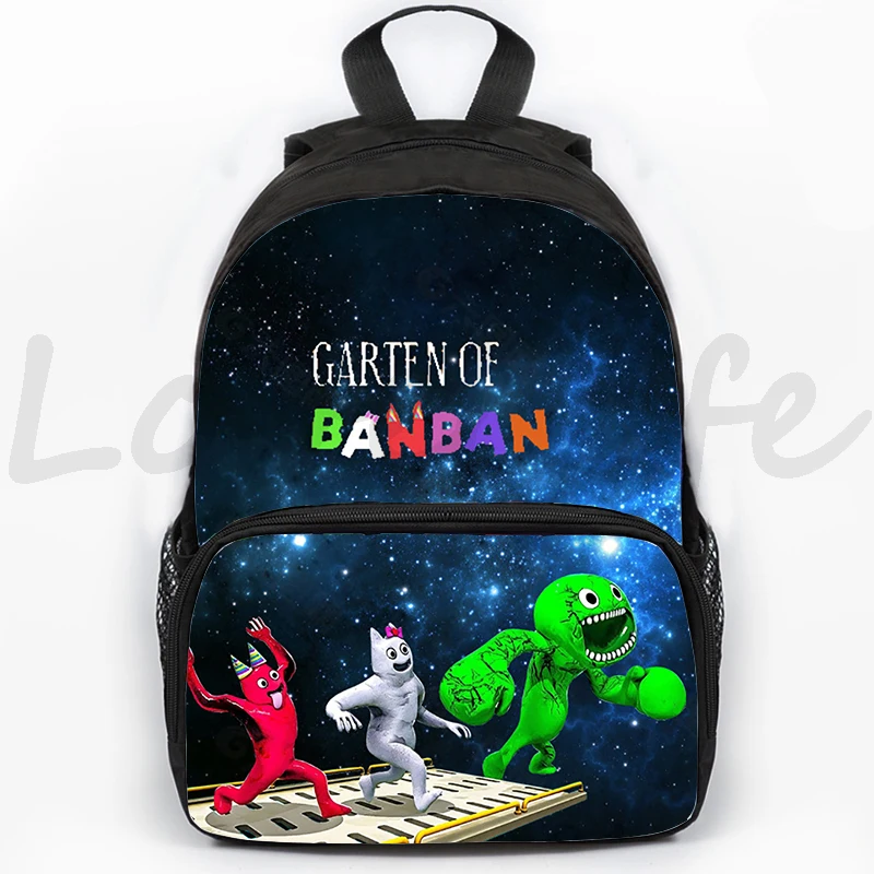 Garten of Banban Banban Garden Game Bag Backpack for Girls Boys Children Cartoon Anime Backpacks Schoolbag Kids Zipper Rucksack