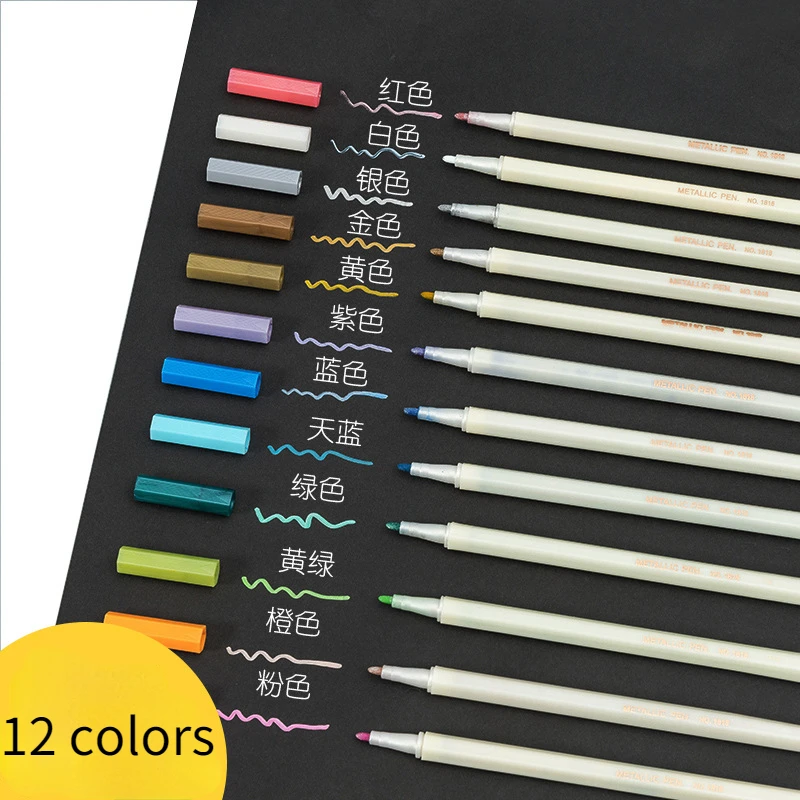 Paint Pen Highlight Marker Scrapbook Drawing Wax Seal Stamp Graffiti Color  Pen Printing Art Stationery Journal DIY Wedding Craft 