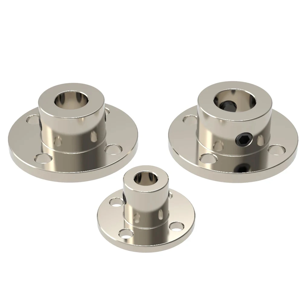 3/3.17/4/5/6/6.35/7/8/10/11/12/14mm Rigid Flange Coupling Motor Guide Shaft Coupler Motor Support Connector 1PC rigid flange coupling shaft coupler shaft connector rigid shaft coupler