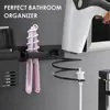 Hair Dryer Holder Wall Mount Hair Tool Organizer Rack for Bathroom Heat-resistant Curling Iron Blow Dryer Holder for Hair 5