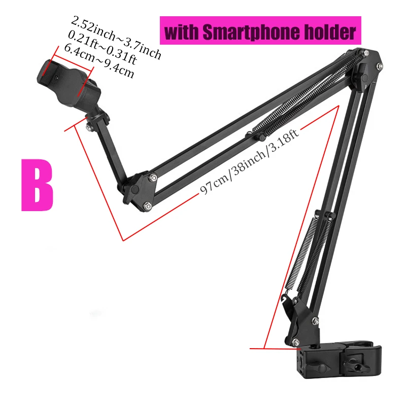 BFOLLOW حامل قوس كسول لمكتب السرير مع حامل الهاتف...