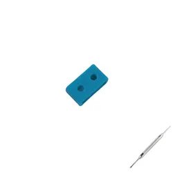 Unisex Resin Ring Silicone Rubber Watch Accessory with Movable Loop Buckle (Multiple Sizes Available) - 24mm (Turquoise blue)
