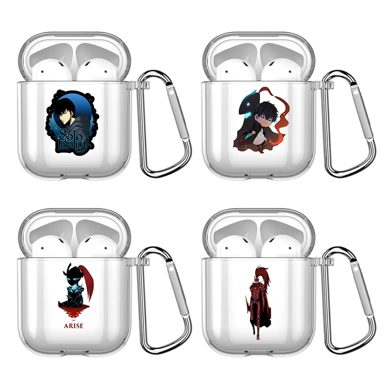 

Comics solo leveling cool With Hook For Airpod Pro 3 Pro2 Clear Cover Accessorie Soft Case for Apple Airpods 2 1 Earphone Cases