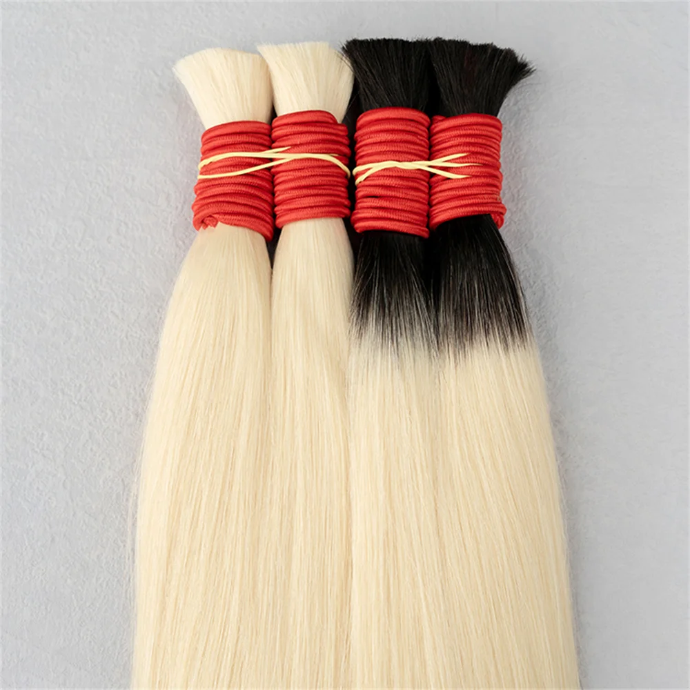 Natural Deep Black Brown Color Cabelo Loiro Vietnamita Blonde Color Hair Bulk 613 Human Hair Bundles Extensions