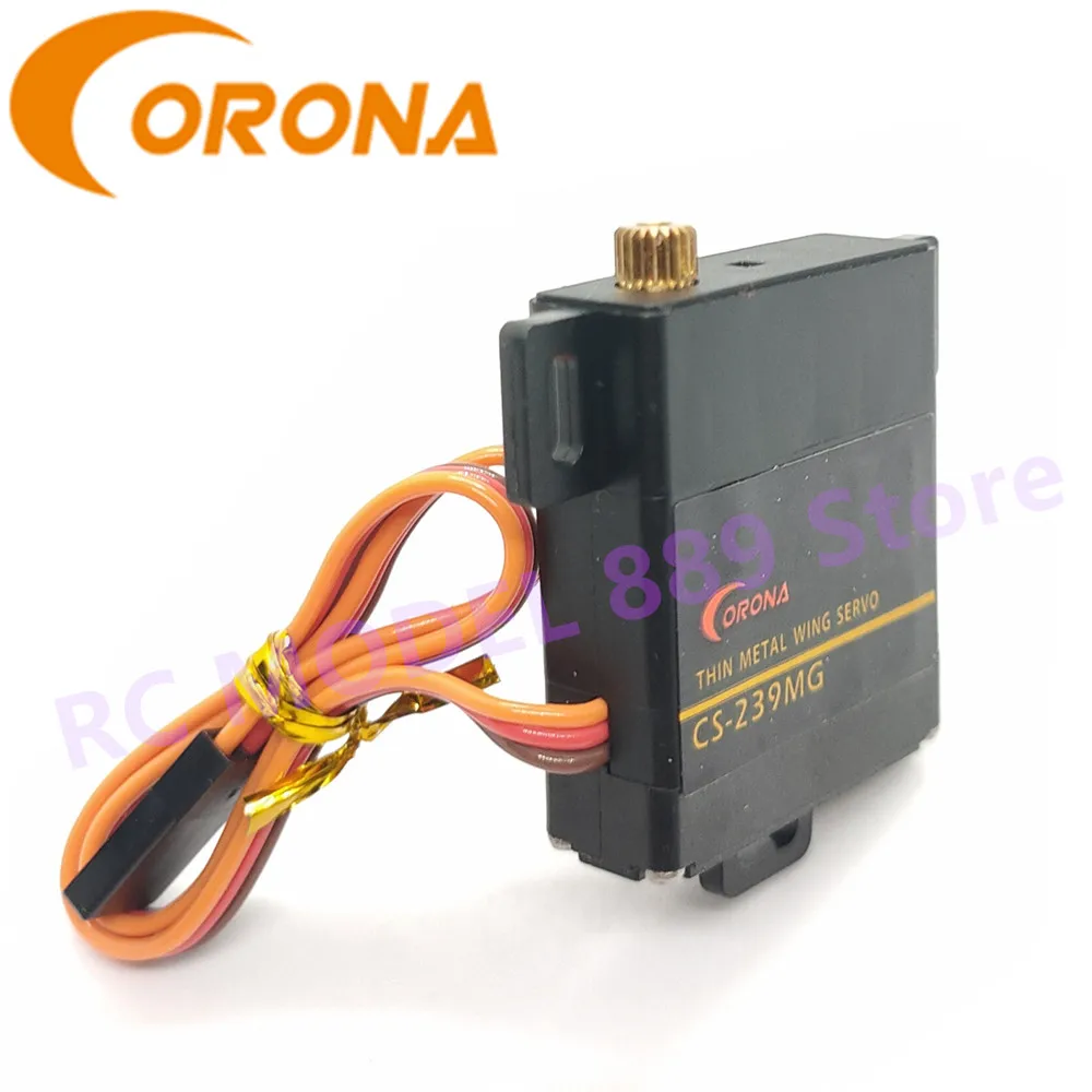 Corona CS239MG CS-239MG 슬림 윙 아날로그 서보, 4.6kg, 0.14 초, 22g