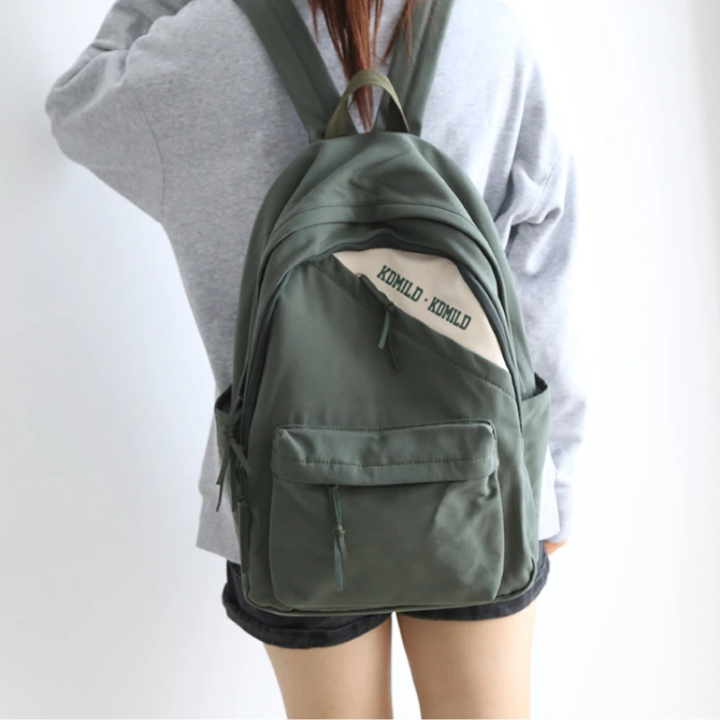 Wholesale South Korea ladies shoulder bags campus retro school bags for  teenagers girls nylon canvas casual sports backpacks From m.