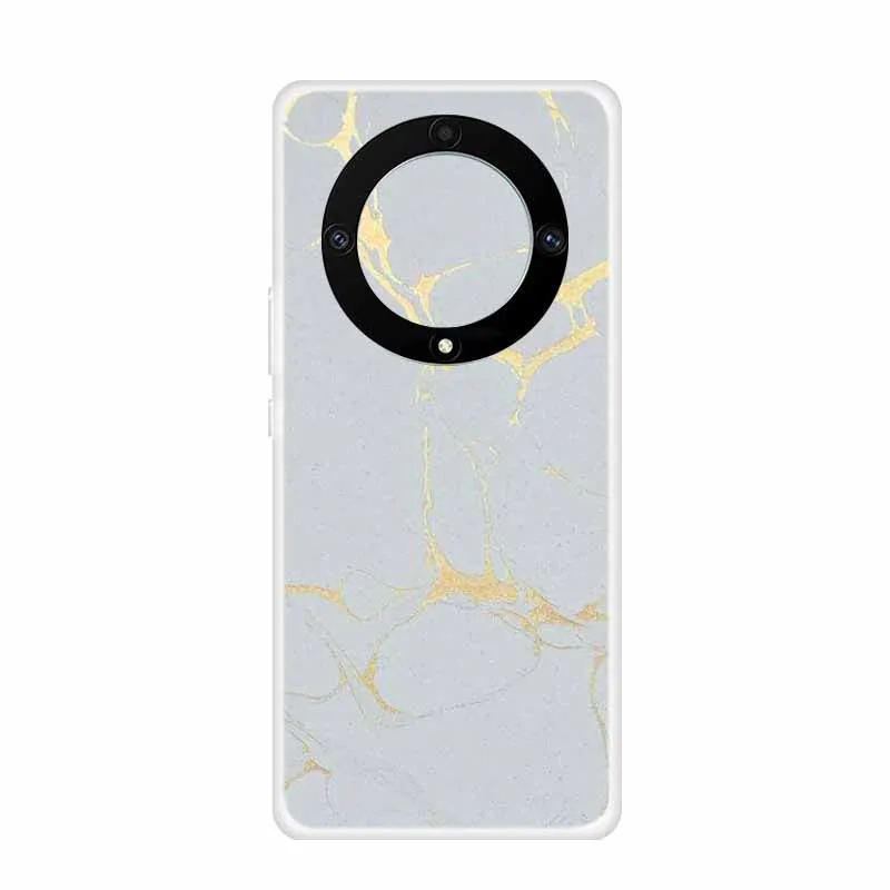 Marble Clear Soft TPU Silicone Back Cover - Transparent Coque