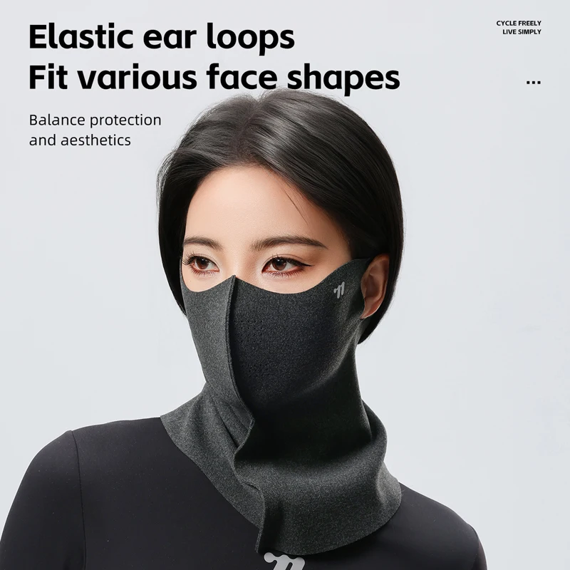 WEST BIKING Autumn&winter 2-in-1 Face Mask Men Women Windproof Heat-Retaining Neck Protection Scarf Sports Cycling Skiing Mask