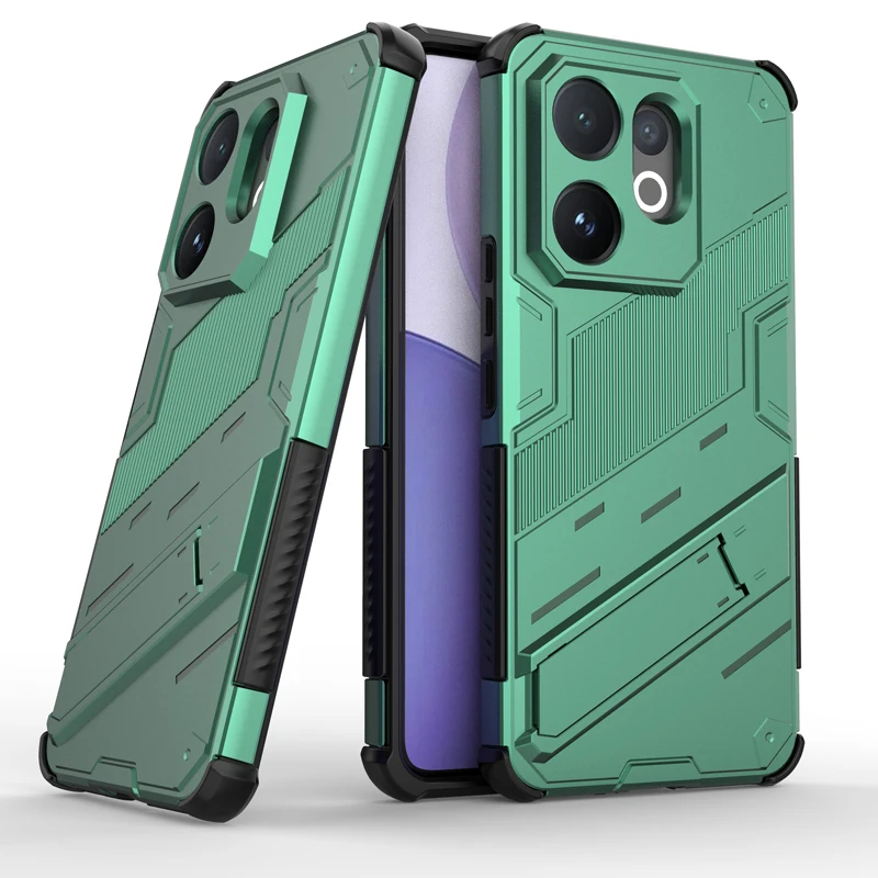 Punk Style Shockproof Rugged Armor Phone Case with Bracket