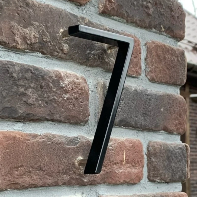 125mm Floating House Number Outdoor 5 inch Black Zinc Alloy Letter Apartment Door Numbers Mailbox Address Sign #0-9 Dash Slash house number signs door signs house numbers number plate