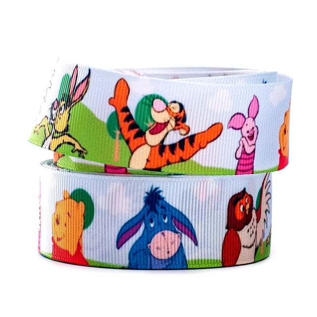 Winnie the Pooh Ribbon - 1 inch Printed Satin