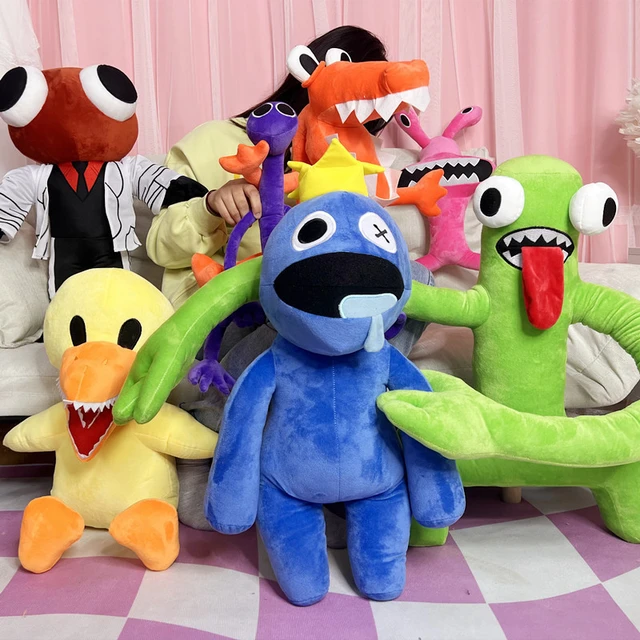 23cm Rainbow Friends Baby Plush Toys Cute Blue Monster Cartoon