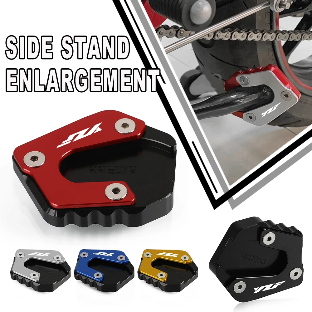 

For YAMAHA YZF R15 V3 R15V3 2017 2018 2019 2020 Kickstand Side Stand Extension Foot Pad Support YZF R15M V4 2021-2022-2023