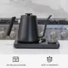 Kettle  Pour Over Coffee & Tea  Turntable Design Water Boiler Quick Heating & Temperature Control Black 5