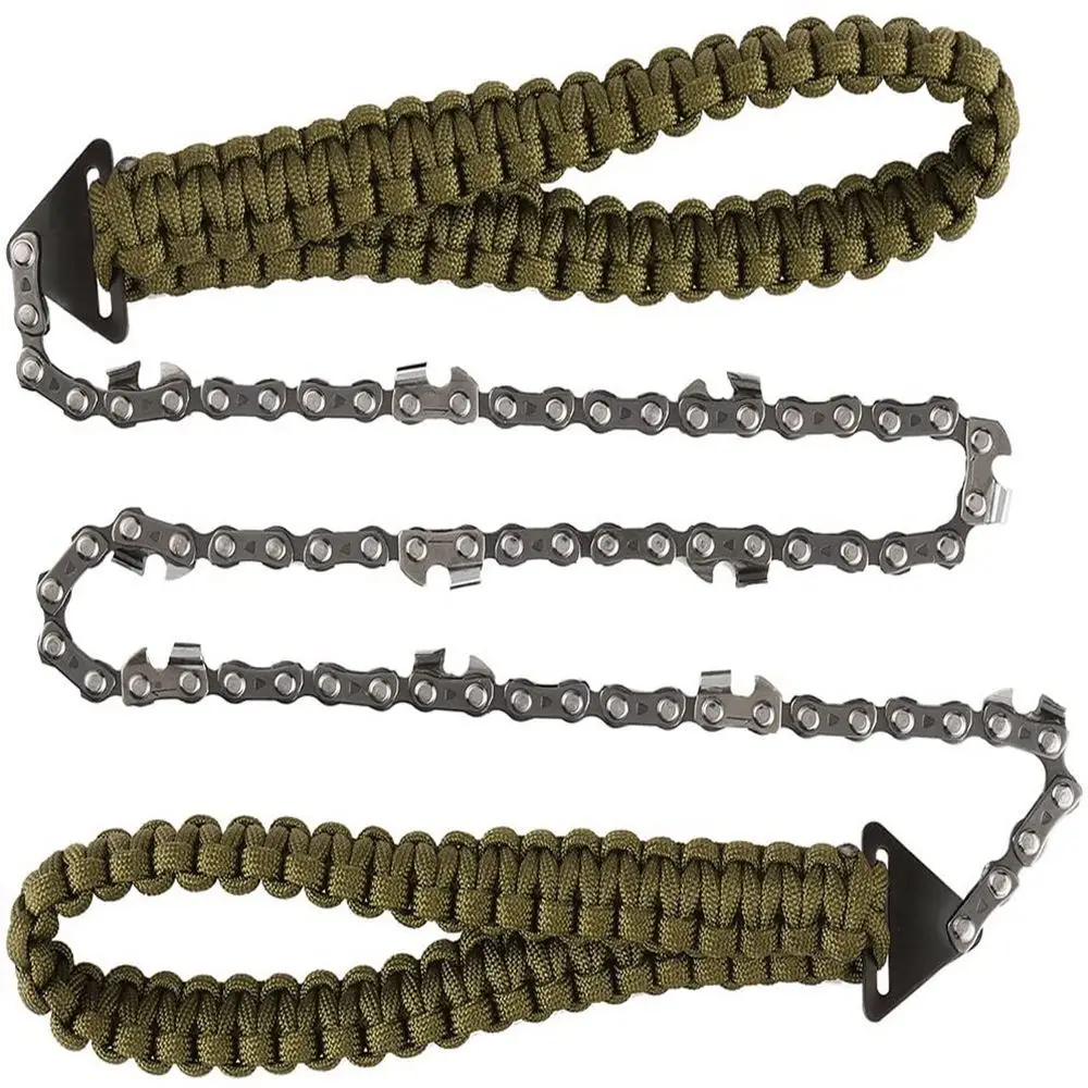 Description Picture 4 of itemManual Hand Braided Rope Chain Saw Portable Emergency Camp Survival Wire Cutter Portable Outdoor Camping Hiking Tools