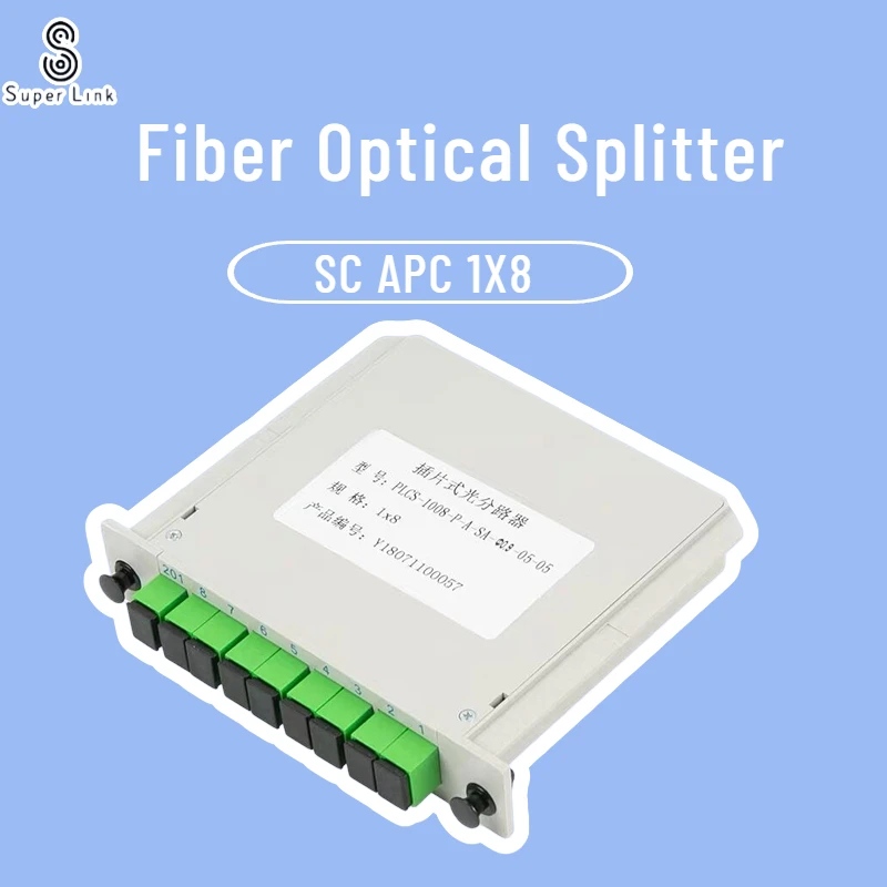 

5/10 PCS/ Lot Fiber Optic Splitter SC APC PLC 1X8 Fiber Optical Box FTTH box with 1X8 Planar waveguide type Optical splitter