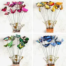 

Ornament 10Pcs/Set Simulation Butterfly Stick Outdoor Garden Flower Pot Decor Ornament