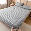 Winter Warm Quilted Mattress Cover Plush Thicken Soft Fit Sheet Single Double Queen Size Fitted Sheet With Elastic Band Sheet 6