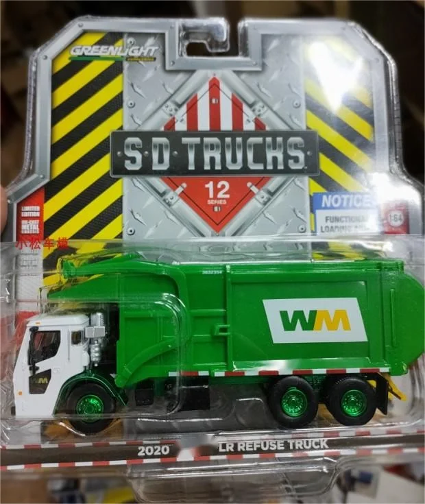 

1:64 GreenLight 2020 LR Refuse Truck Garbage Compression Green Version Collection of die-cast alloy car model toys gifts