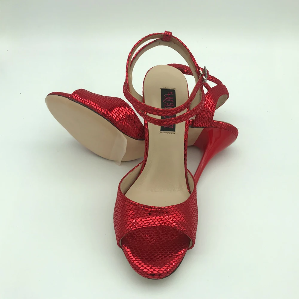 New Argentina Tango Dance Shoes  Party Shoes Wedding Shoes  leather outsole T62102RSL 9cm heel 7.5cm available shipping free 5