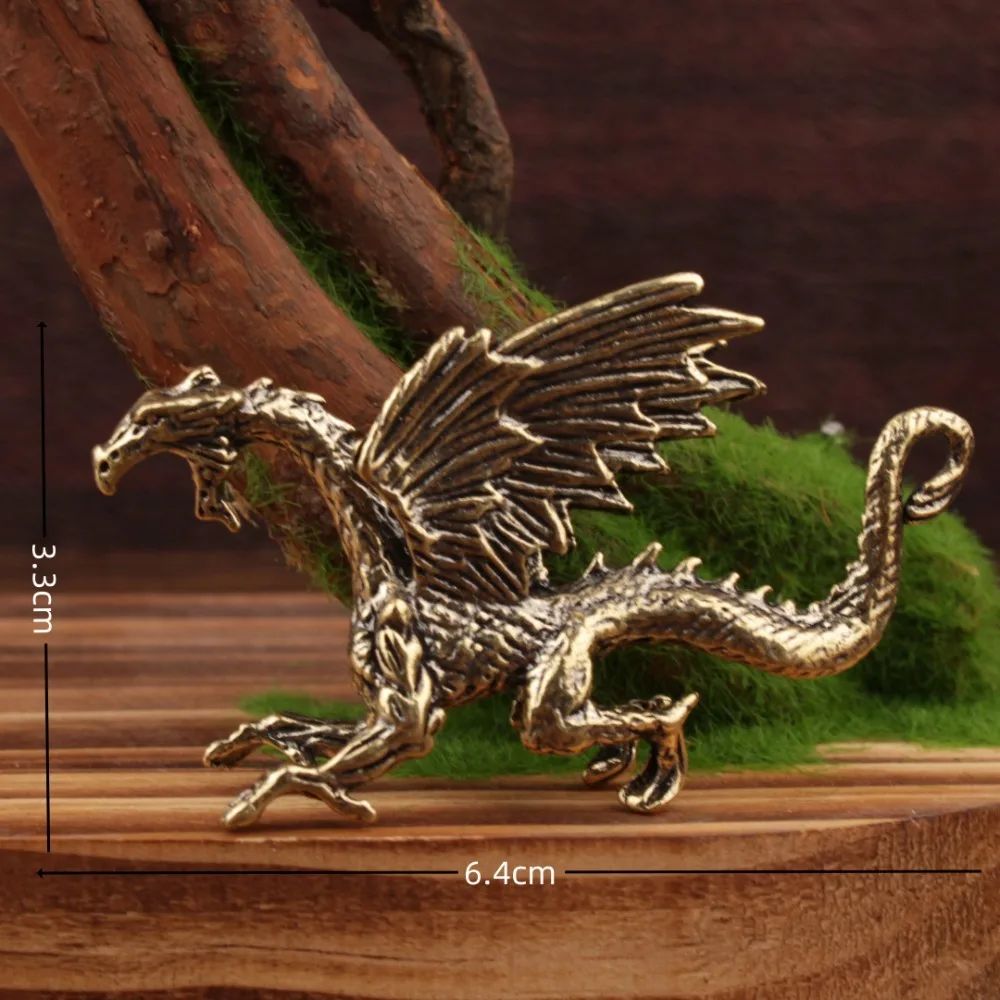 Brass Dragon Statue 6