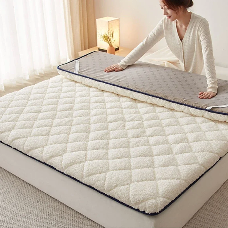 Comfortable Armchair Bed with Tatami Mattress Inflatable Sleeping Mat Single Futon Bed Home or Use 2