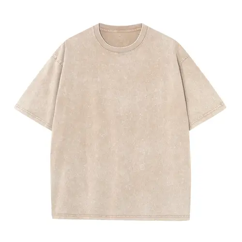 Men's Summer T-shirt 230G Heavy Cotton Vintage Washed T-Shirts Oversized Short Sleeve Loose Streetwear Short Sleeve Tops Tee - Image 10
