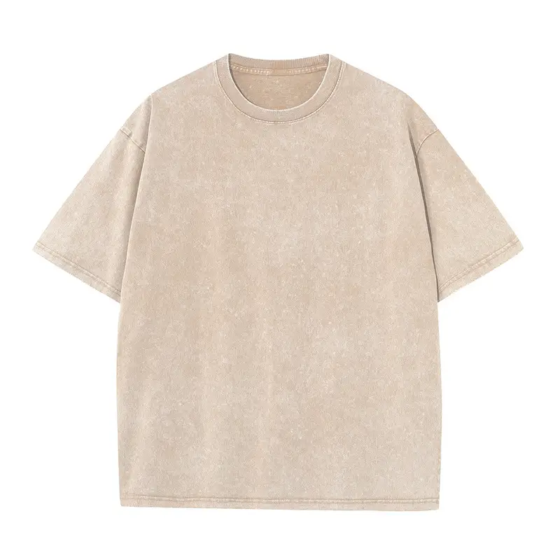 Men's Summer T-shirt 230G Heavy Cotton Vintage Washed T-Shirts Oversized Short Sleeve Loose Streetwear Short Sleeve Tops Tee - Image 10