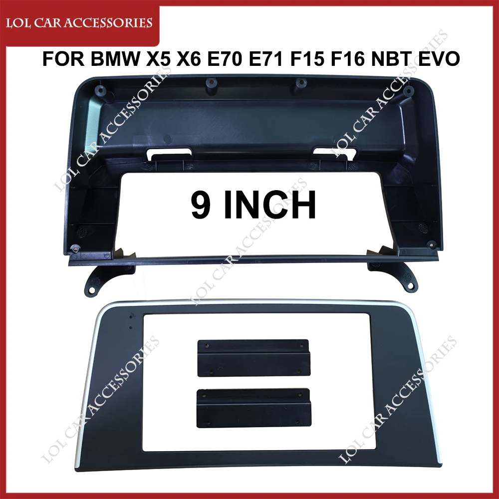 

9 дюймов, для BMW X5 X6 E70 E71 F15 F16 NBT, Радио Android, стерео MP5 плеер, 2 Din, головное устройство, панель, рамка, Обложка