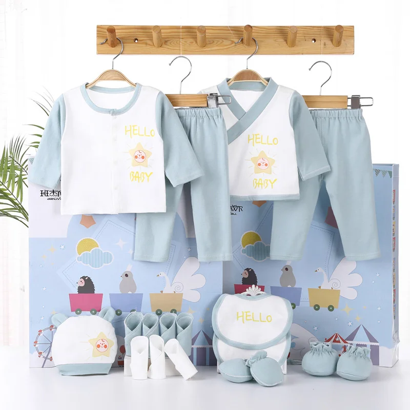 18-Piece Newborn Cotton Clothing Set 6